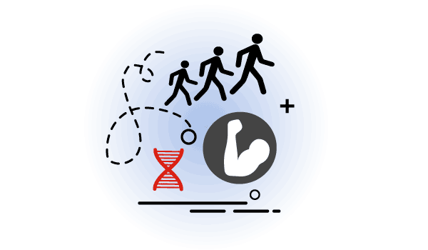 people headed into the future, hourglass, muscle